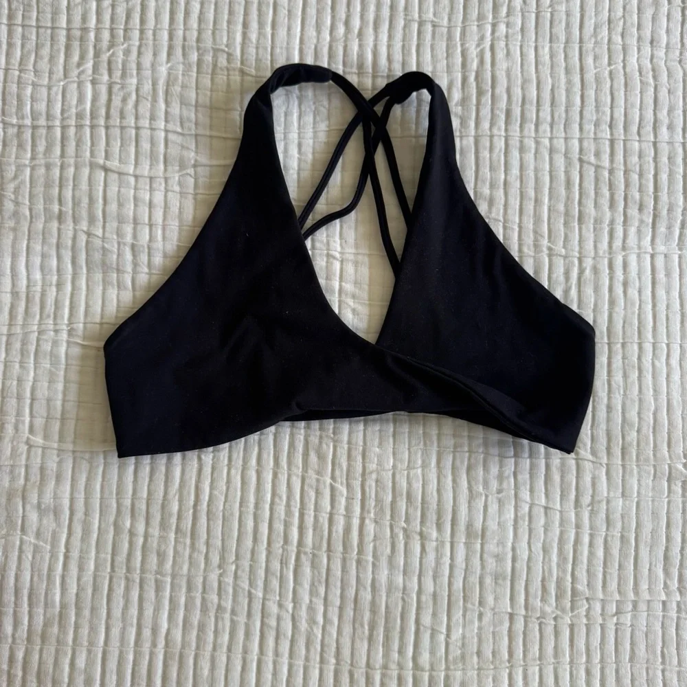 Crop Shop Boutique CSB Eva Crop in Black Size Medium VGUC - Picture 2 of 4